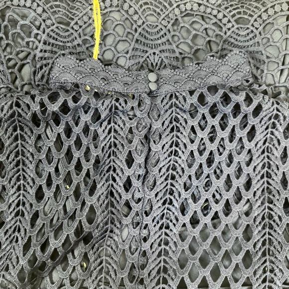 NWT Dolce Cabo Women’s Blue 3/4 Sleeve Ruffled Sleeve DesignerBlouse Size Medium - Picture 6 of 12